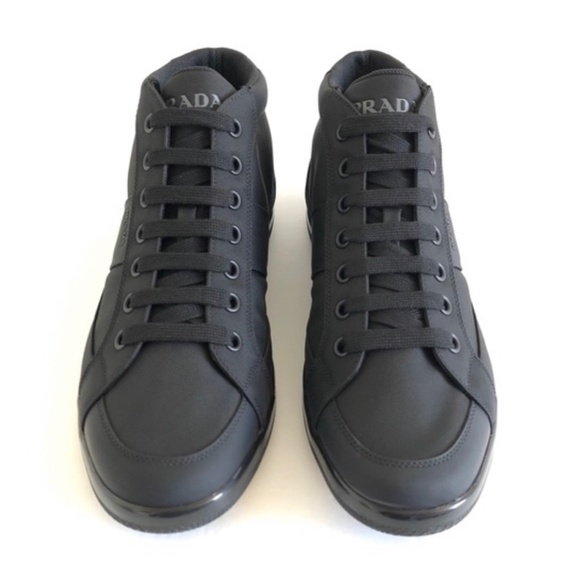 Prada Nylon High-Top Sneaker - Picture 3 of 5